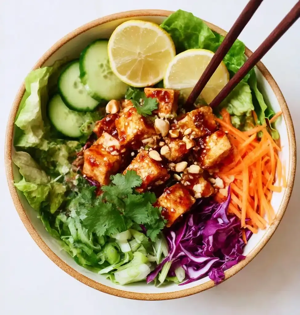 Spicy Tofu Salad Bowls Recipe