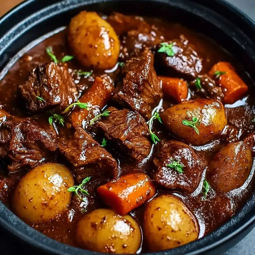 Slow Cooker Beef Bourguignon Recipe - Recipe Image