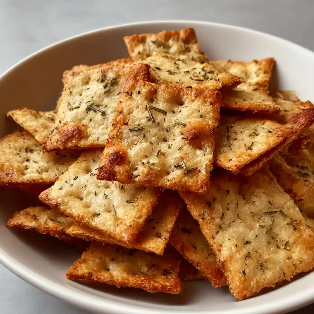 Crispy 5-Ingredient Almond Flour Crackers Everyone Craves Recipe - Recipe Image