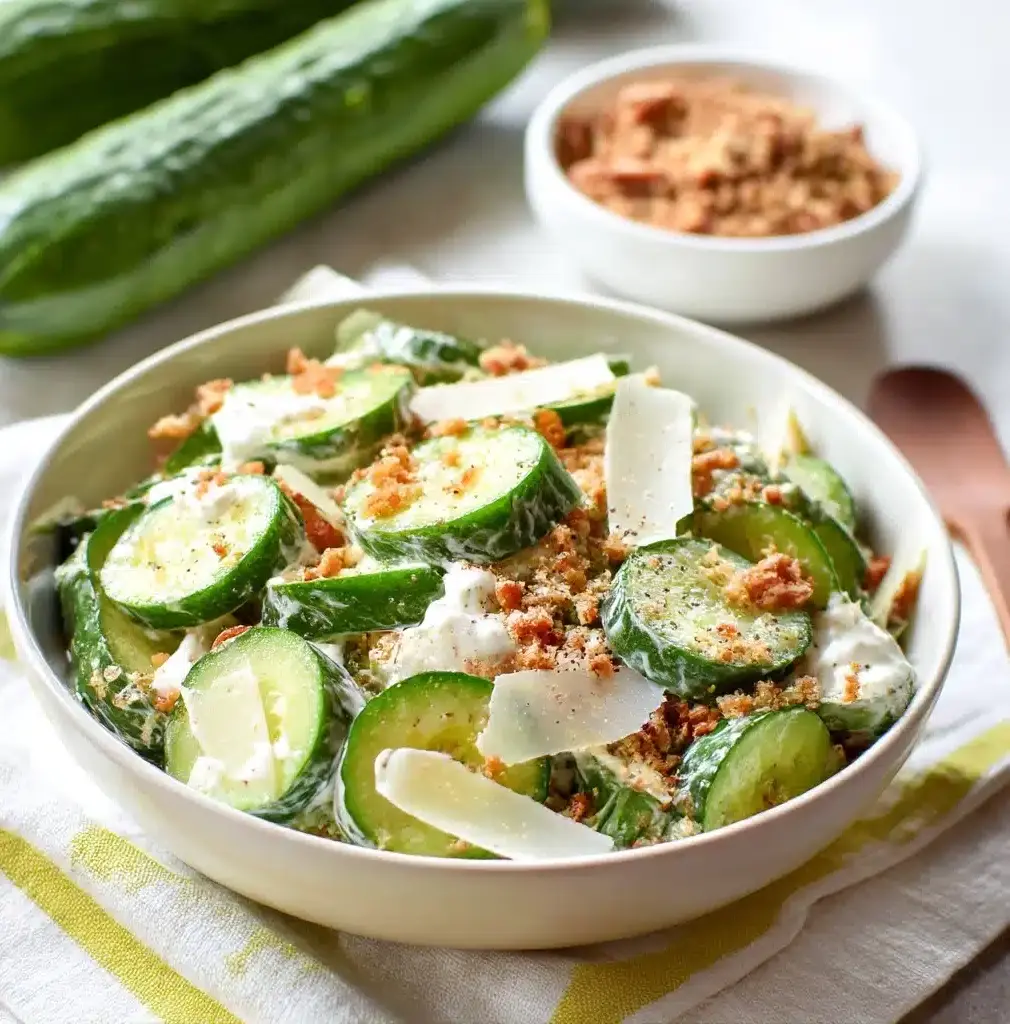 Cucumber Caesar Salad Recipe