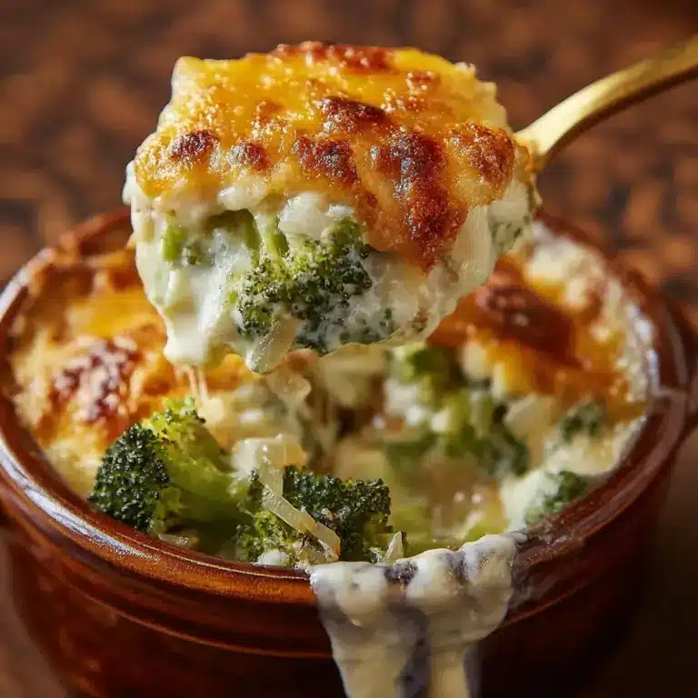 French Onion Broccoli Cheese Casserole Recipe