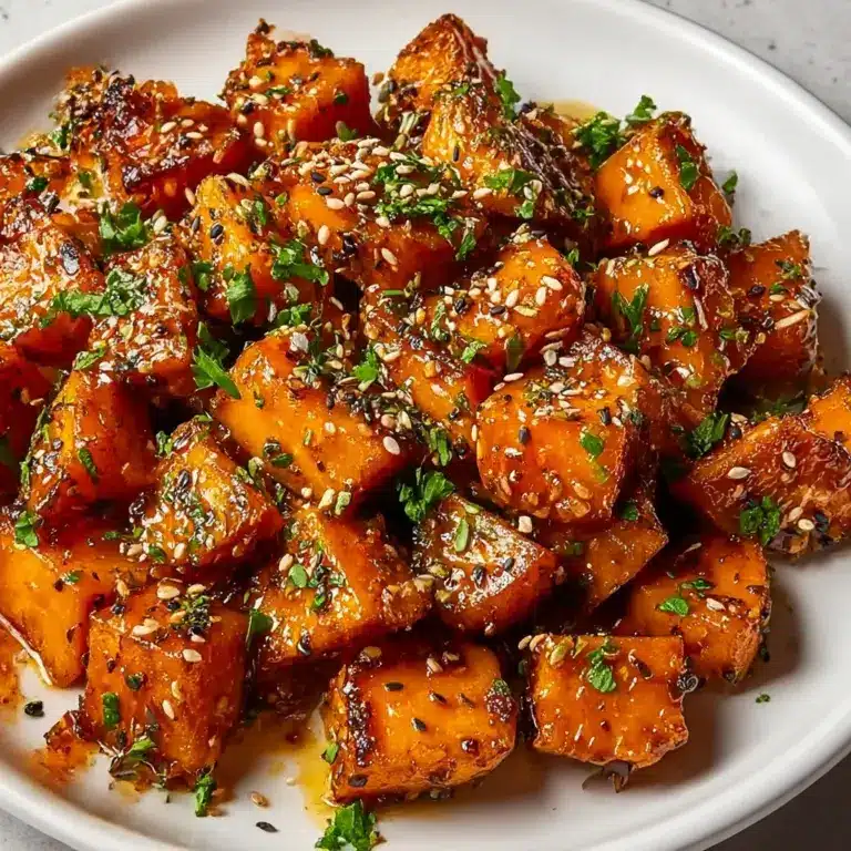 Honey Chili Smashed Sweet Potatoes Recipe