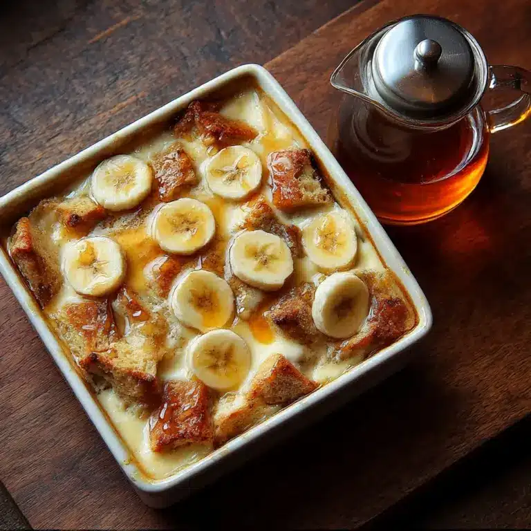 Banana Croissant “French Toast” Casserole Recipe