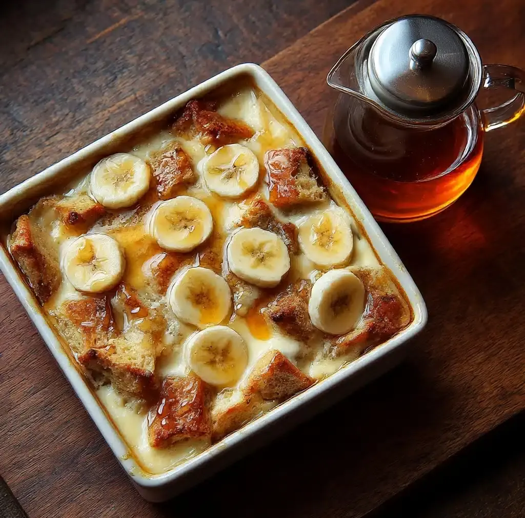 Banana Croissant “French Toast” Casserole Recipe