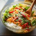 Spring Roll Salad with Spicy Ginger Dressing Recipe