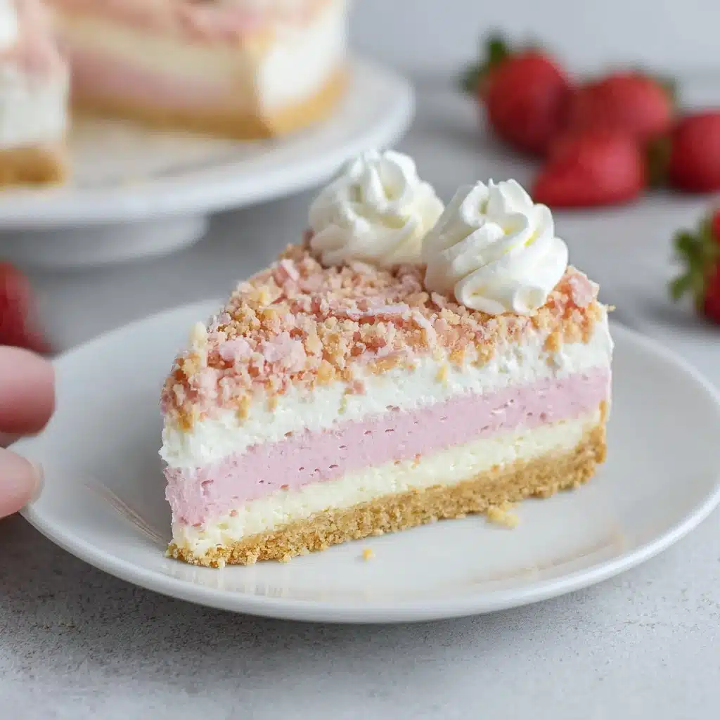 Strawberry Crunch Cheesecake Recipe - Recipe Image
