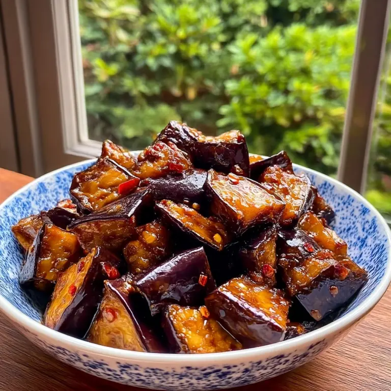 Irresistible Sticky Garlic Eggplant Recipe to Savor Recipe