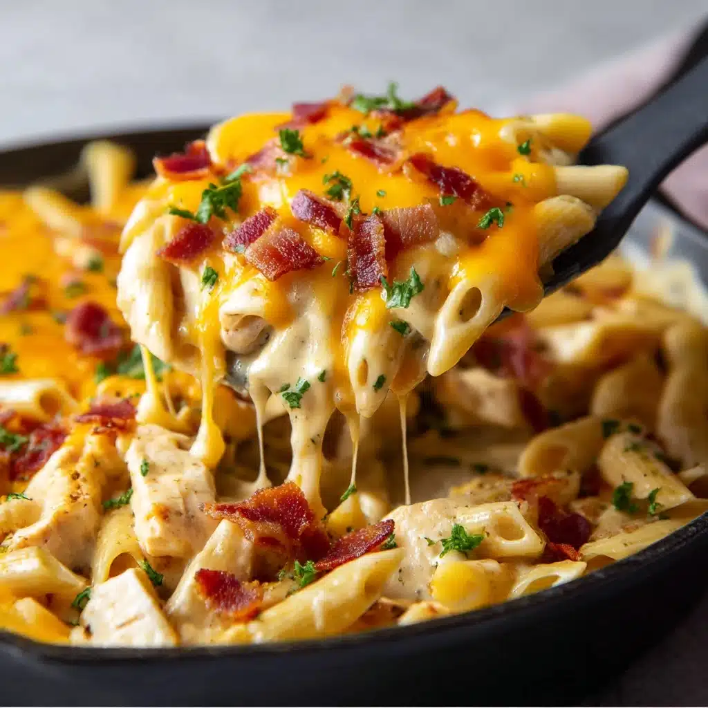 Creamy Crack Chicken Penne Recipe - Recipe Image