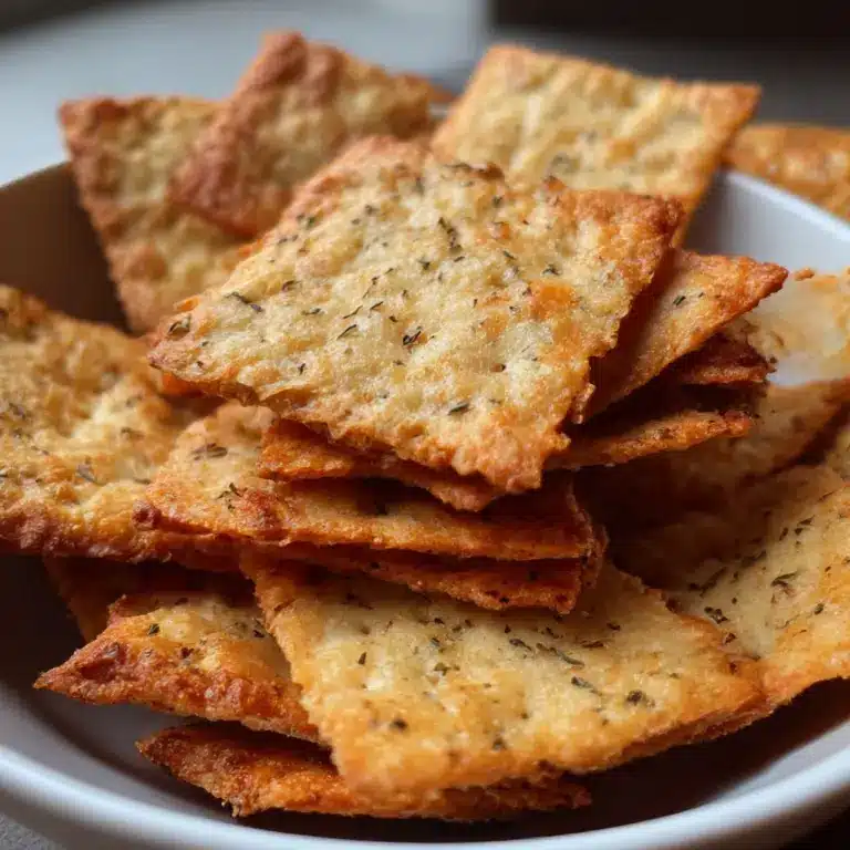 Crispy 5-Ingredient Almond Flour Crackers Everyone Craves Recipe