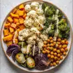 Roasted Veggie Tahini Bowls Recipe