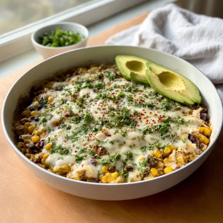 Salsa Verde Chicken & Rice Skillet Recipe