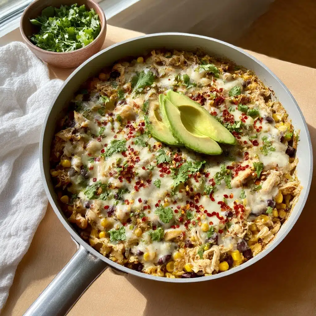 Salsa Verde Chicken & Rice Skillet Recipe - Recipe Image