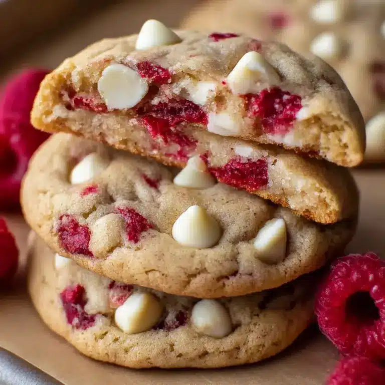 White Chocolate Raspberry Cookies – Easy Recipe