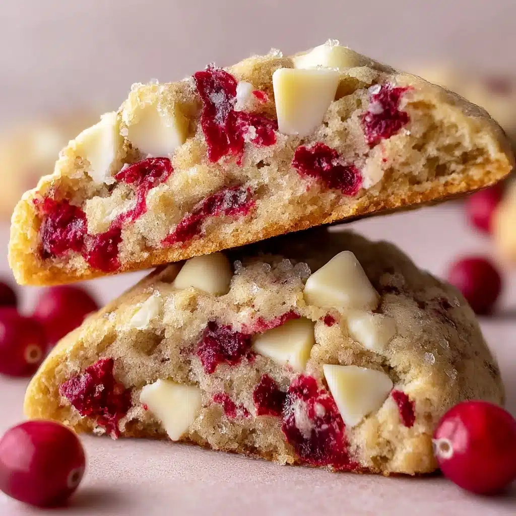 White Chocolate Raspberry Cookies – Easy Recipe - Recipe Image