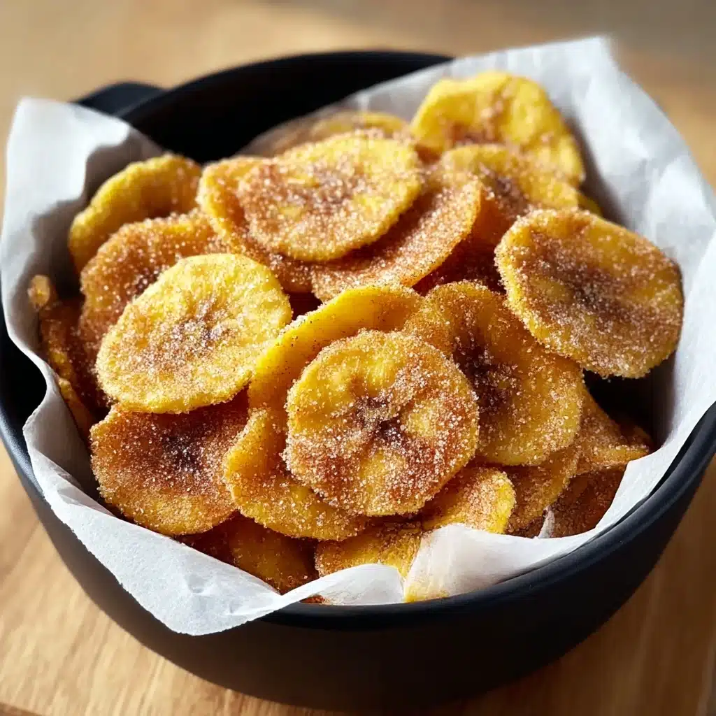 Cinnamon-Sugar Air Fryer Banana Chips : Sweet Snack Recipe - Recipe Image