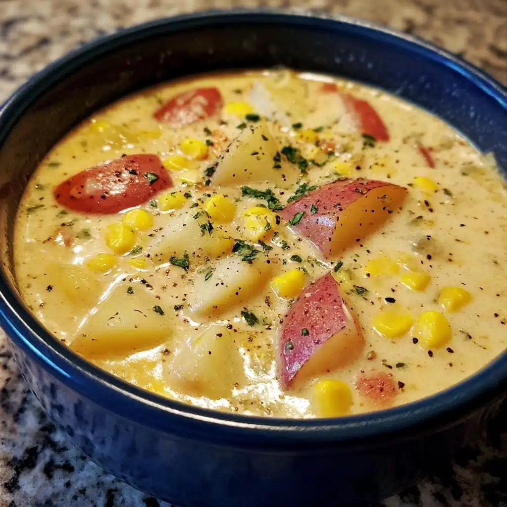 Creamy Corn Chowder with Potatoes Recipe - Recipe Image
