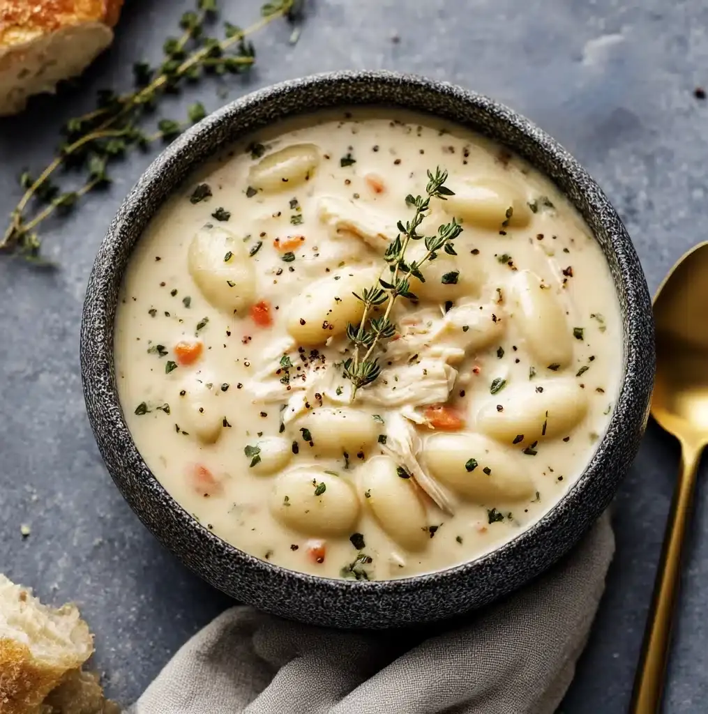Creamy Garlic Chicken Gnocchi Soup Recipe