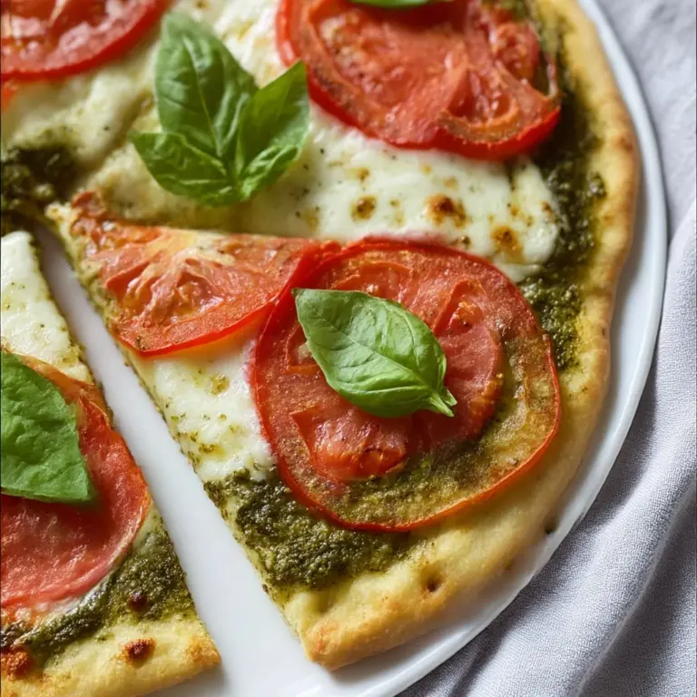 Pesto Flatbread Pizza Recipe