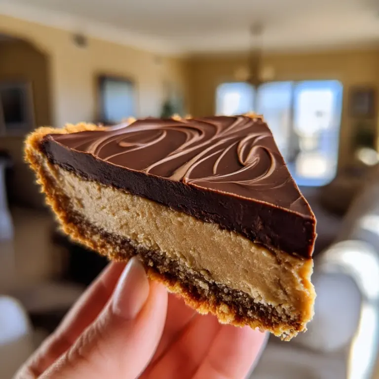 No-Bake Chocolate Peanut Butter Pie: 4 Hour Delight Recipe