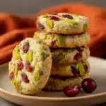 Cranberry Pistachio Shortbread Cookies Recipe