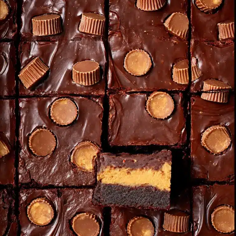 Peanut Butter Reese’s Brownies Recipe