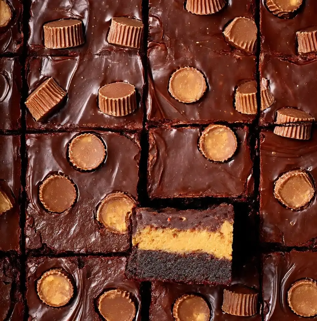 Peanut Butter Reese’s Brownies Recipe