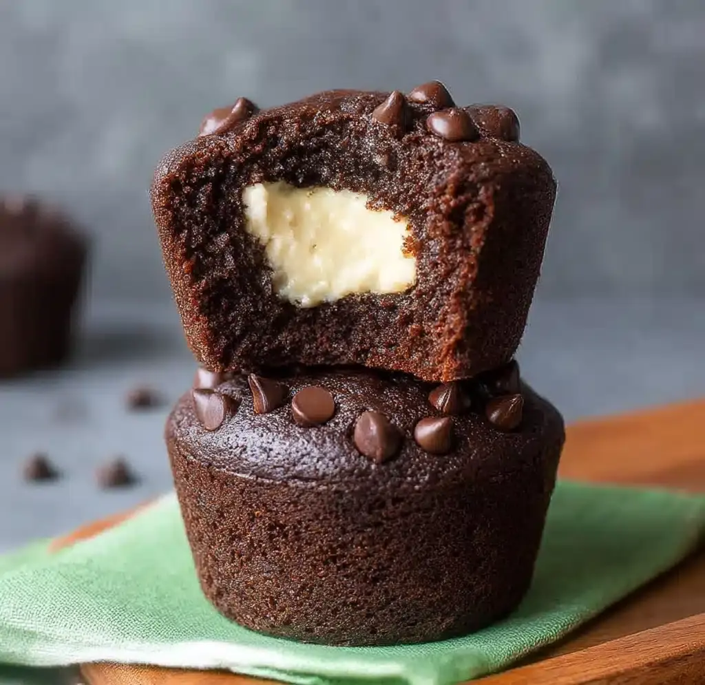 Chocolate Zucchini Cream Cheese Muffins Recipe
