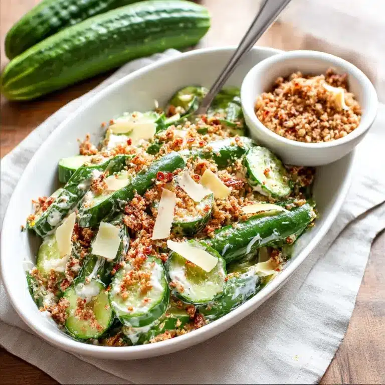 Cucumber Caesar Salad Recipe