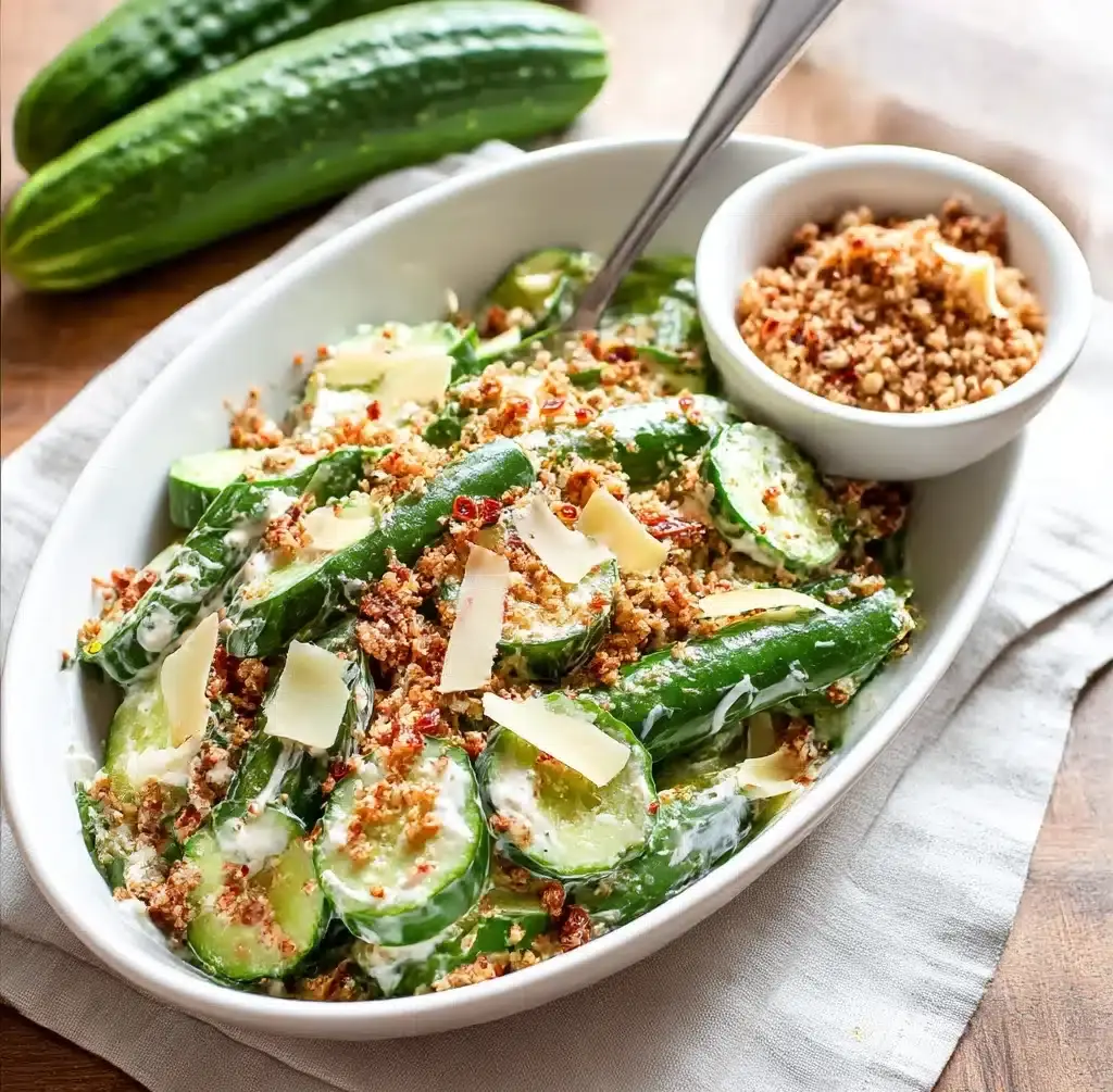 Cucumber Caesar Salad Recipe