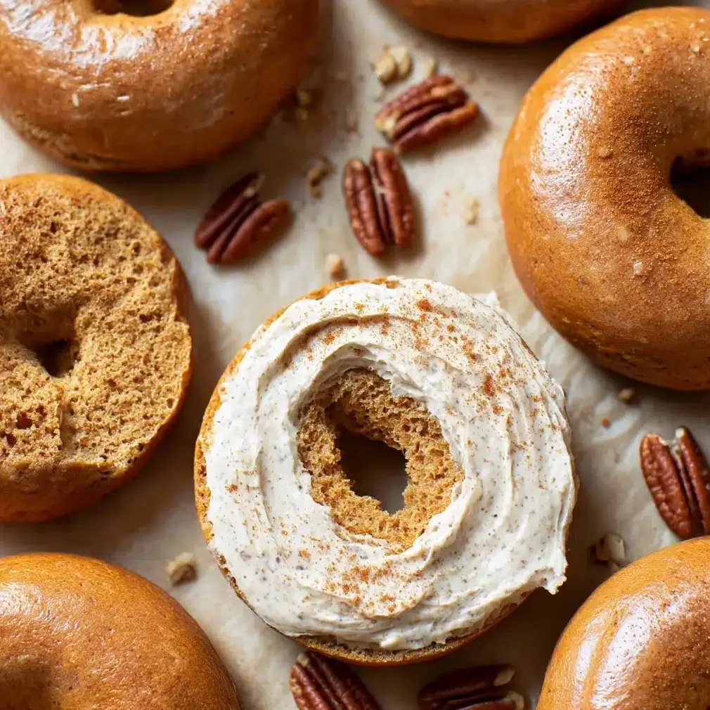 Homemade Pumpkin Bagels Recipe