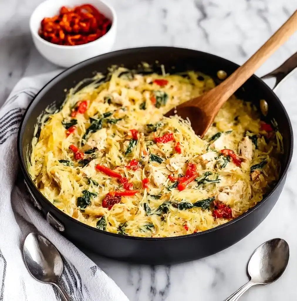 Tuscan Chicken and Spaghetti Squash Recipe