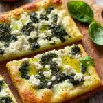 Greek Roasted Garlic Spinach White Pizza Recipe