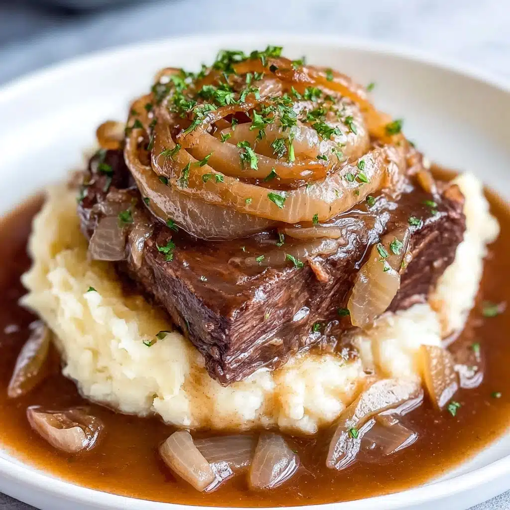 Savory French Onion Pot Roast Recipe - Recipe Image