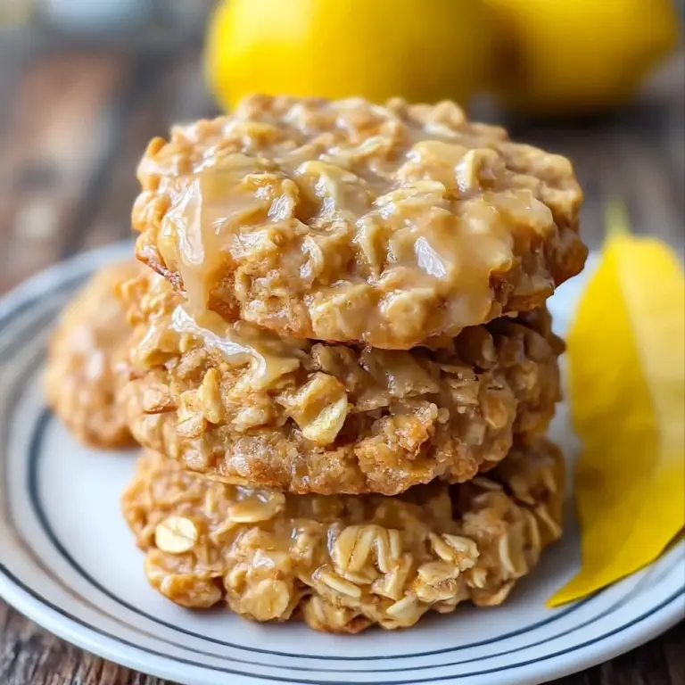 Lemon Oatmeal No-Bake Cookies Recipe