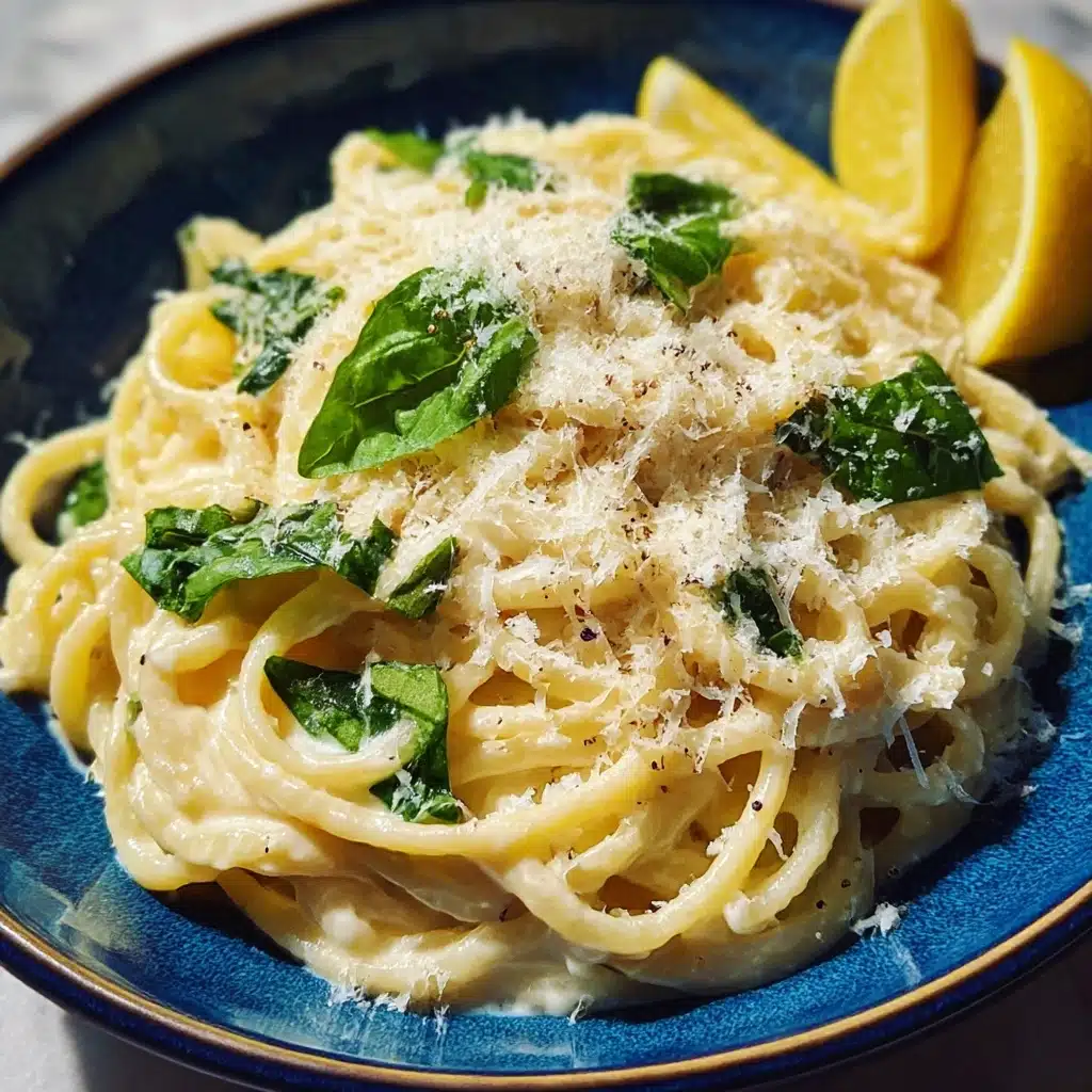 Lemon Ricotta Pasta with Spinach Recipe - Recipe Image
