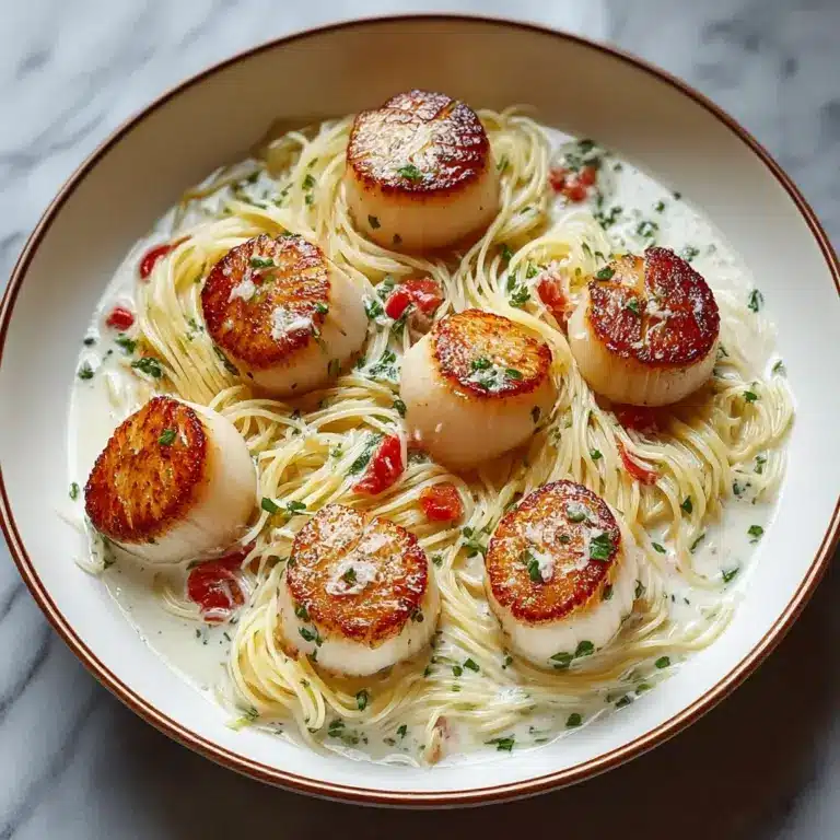 Sea Scallops with Angel Hair Pasta Recipe