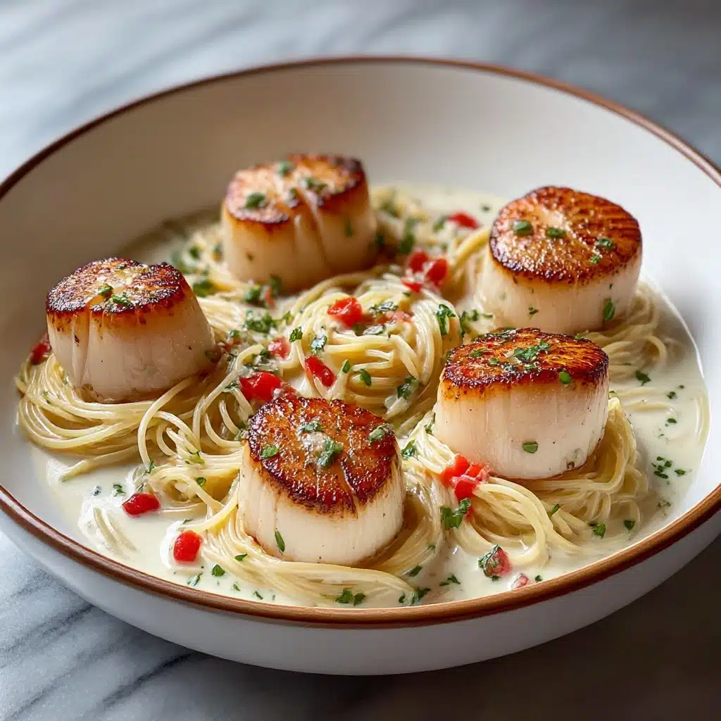 Sea Scallops with Angel Hair Pasta Recipe - Recipe Image