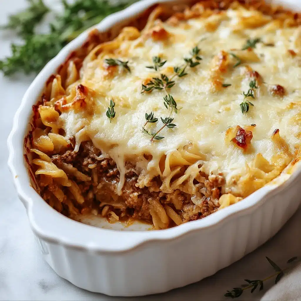 French Onion Beef Casserole Recipe - Recipe Image