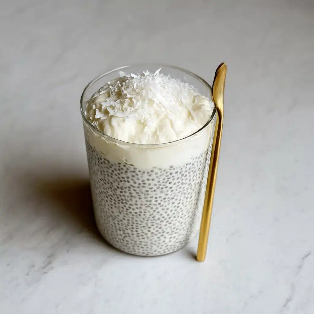 Easy Coconut Chia Pudding Recipe (Coconut Raffaello) Recipe - Recipe Image