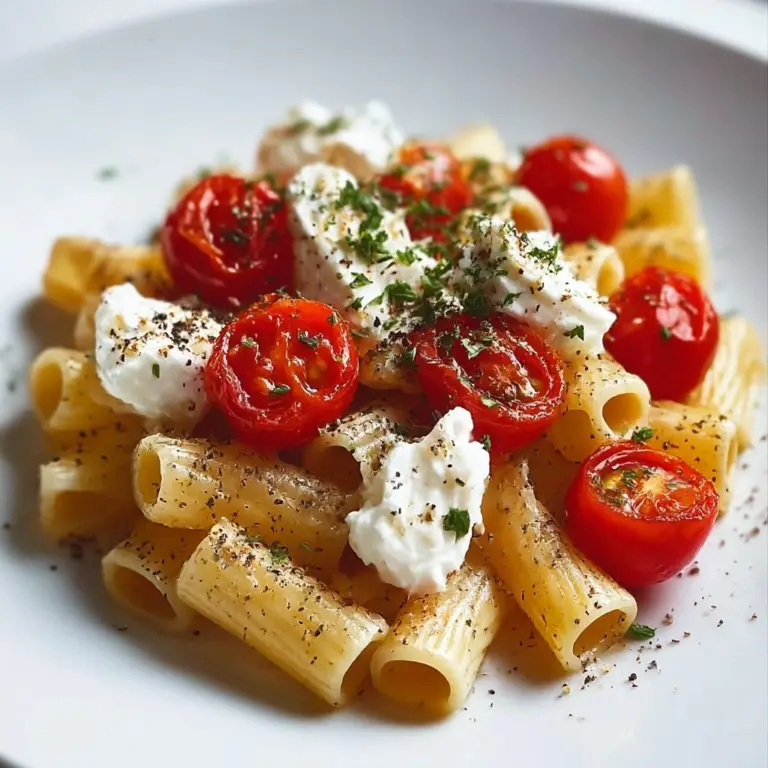 Roasted Tomato Garlic Pasta Recipe