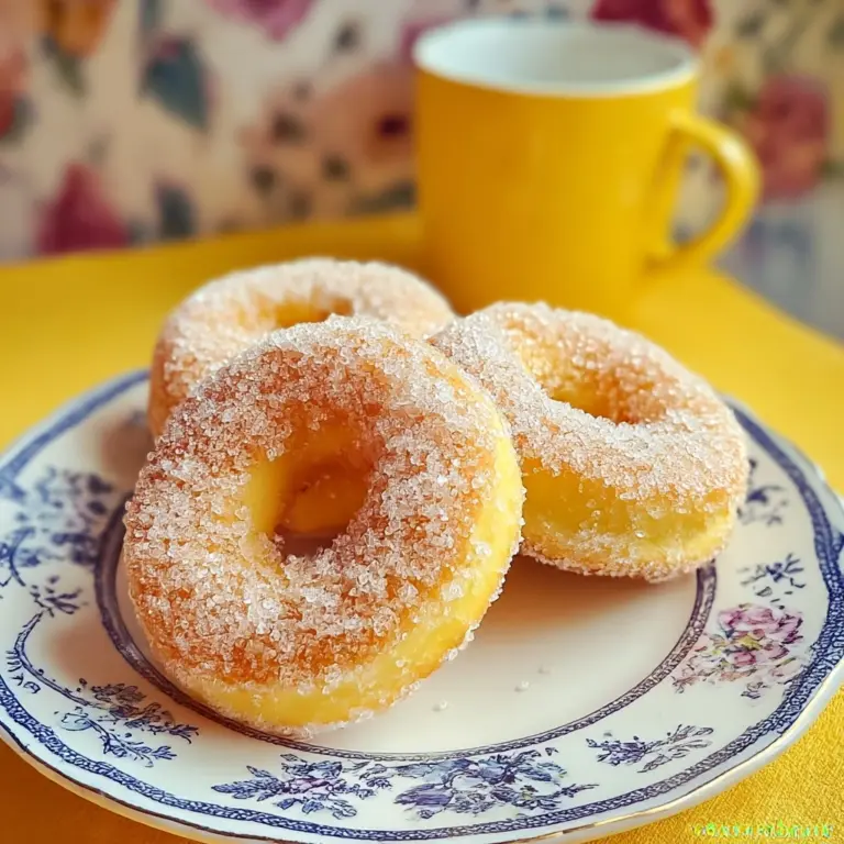 Lemon Sugar Baked Donuts Recipe