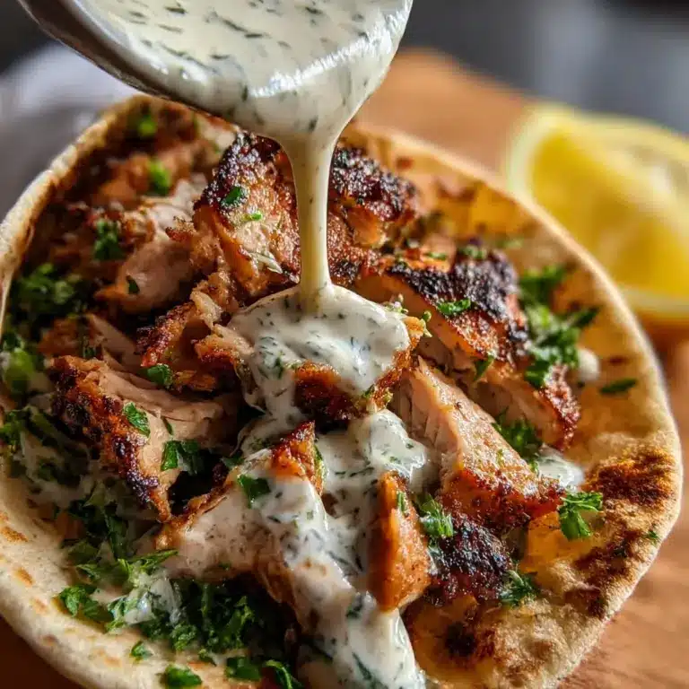 Chicken Shawarma with Garlic Sauce Recipe