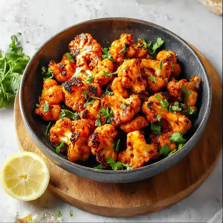 Moroccan Cauliflower with Tahini-Honey Recipe