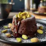 Pistachio Chocolate Lava Cakes