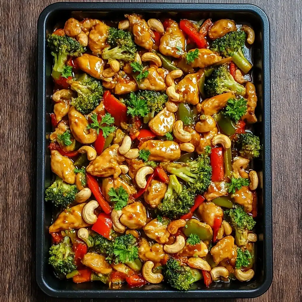 Easy Sheet Pan Cashew Chicken Recipe for Busy Weeknights Recipe - Recipe Image