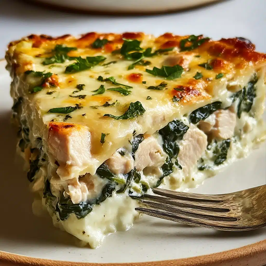 Chicken and Spinach Casserole with Cream Cheese Recipe - Recipe Image
