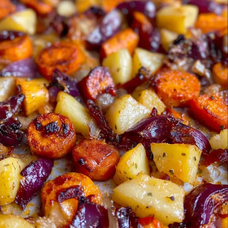 Maple Dijon Roasted Carrots and Apples Recipe