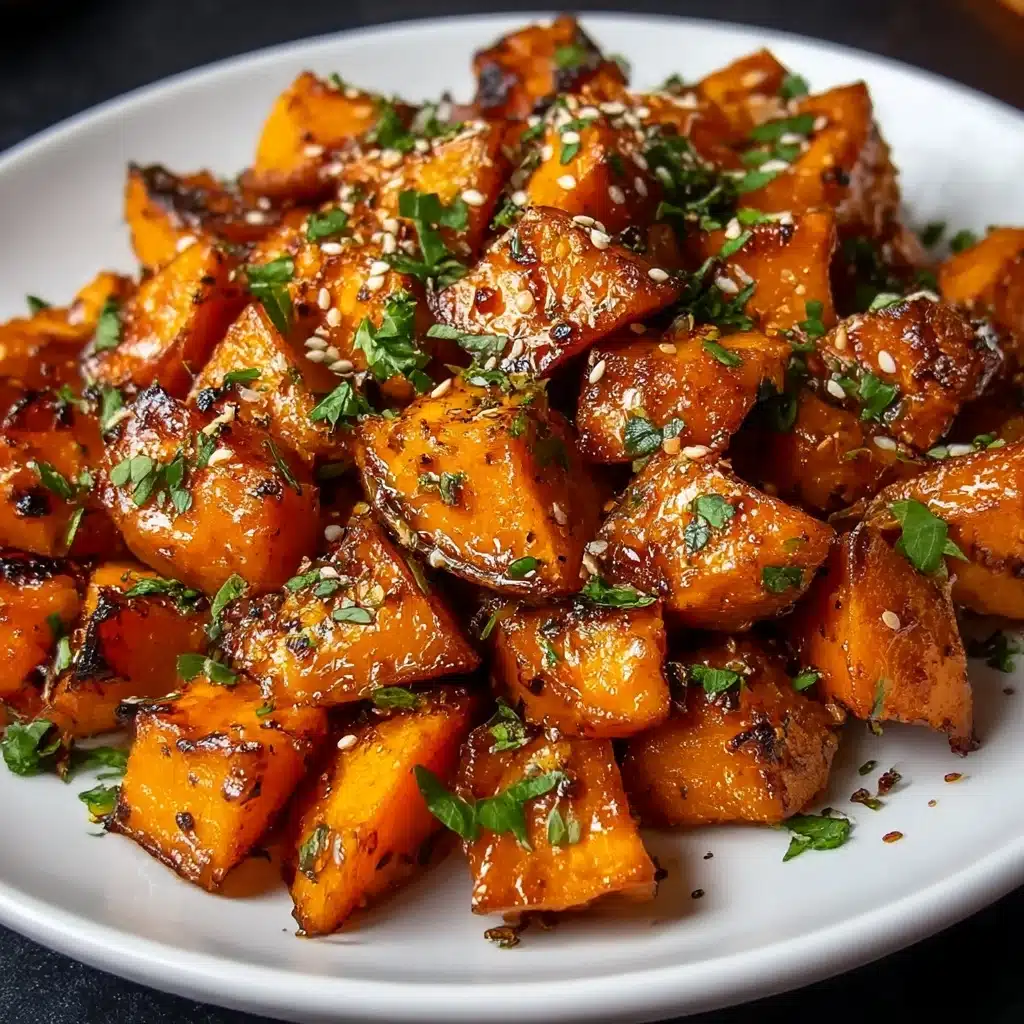 Honey Chili Smashed Sweet Potatoes Recipe - Recipe Image