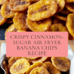 Cinnamon-Sugar Air Fryer Banana Chips : Sweet Snack Recipe