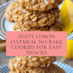 Lemon Oatmeal No-Bake Cookies Recipe
